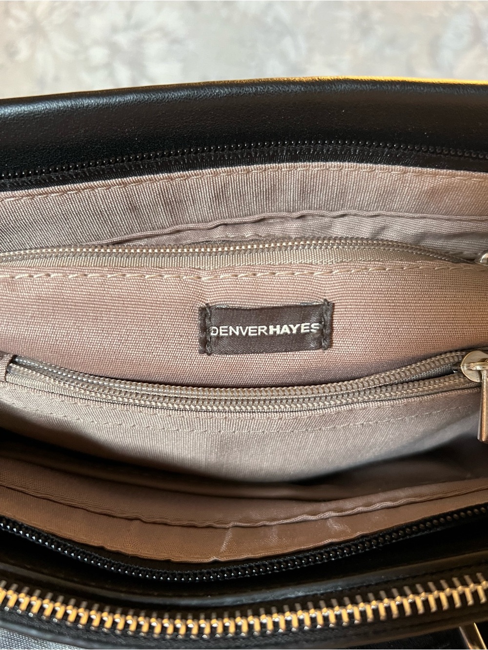 Edgy Chic Black Denver Hayes Studded Satchel Crossbody Handbag 🖤 - Picture 5 of 9